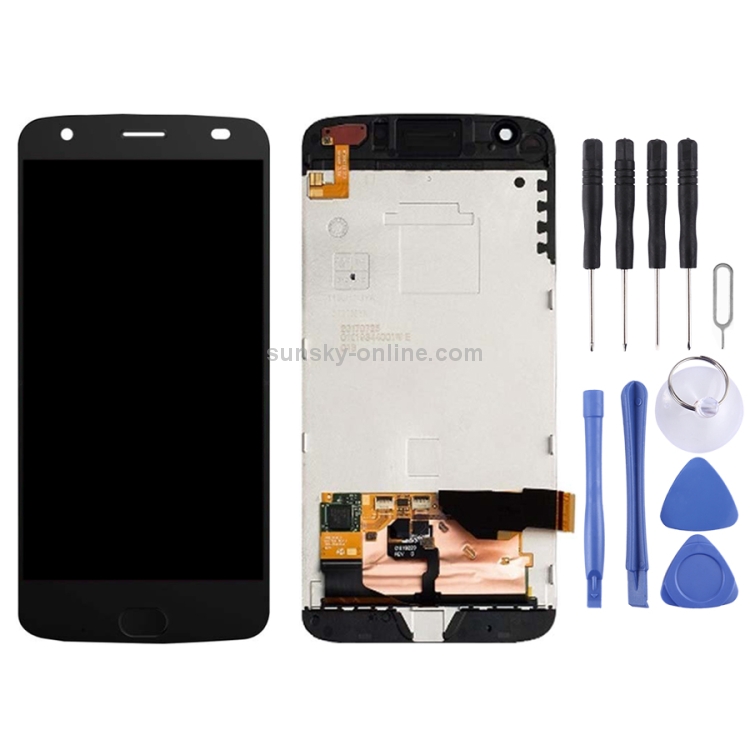 Black Color : Black LCD Screen Mobile Phone and Digitizer Full Assembly for Motorola Moto Z3 Play
