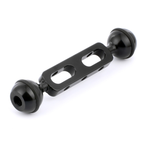 ZL-U High quality 11 inch 27.9cm Length 20.8mm Diameter Dual Balls Carbon Fiber Floating Arm Black Ball Diameter: 25mm Color : Black