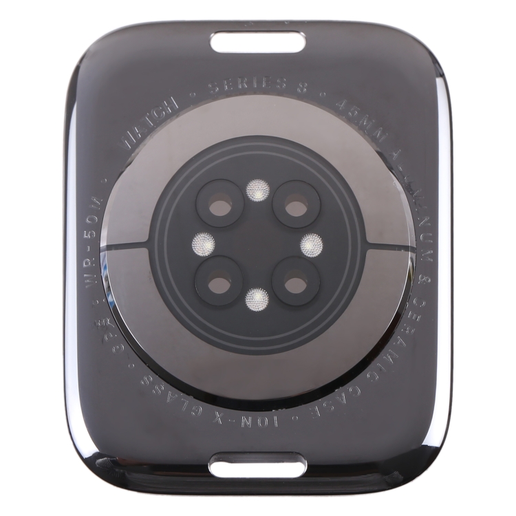 For Apple Watch Series 8 45mm GPS Glass Back Cover With Charging Module