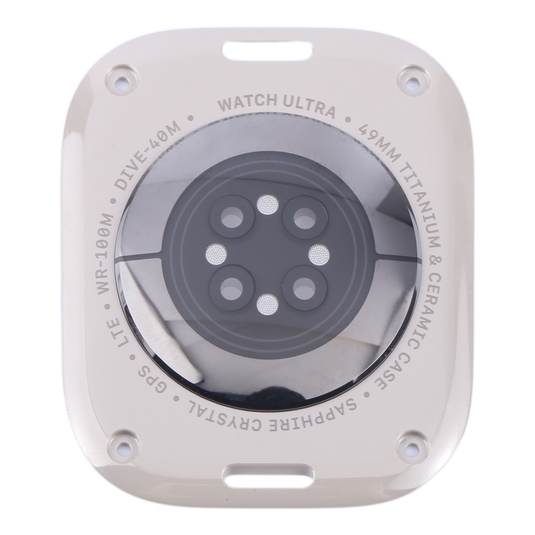 For Apple Watch Series Ultra 1/ 2 49mm Original Rear Housing Glass Cover(Silver)