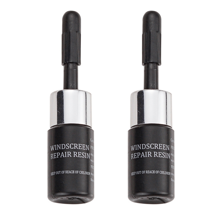 2 in 1 3ml Paintless Dent Removal Car Window Windshield Repair Fluid with Tool (Black)