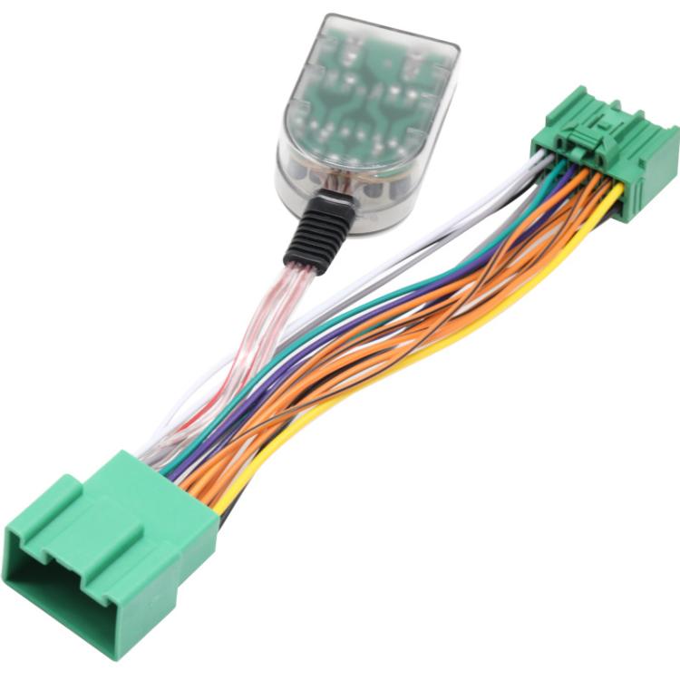 Subwoofer Harness & Amplifier Adapter High to Low Converter Wiring Harness for Buick / GM / GMC / Chevrolet (Green)