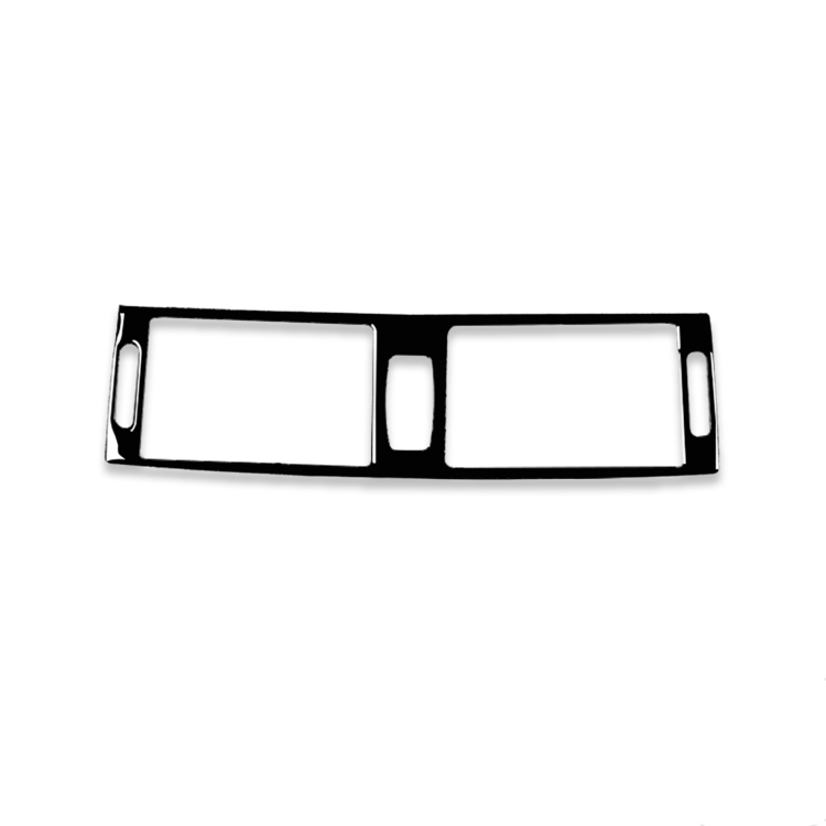 Car Middle Air Outlet Decorative Sticker for BMW X5 E70 2008-2013 / X6 E71 2009-2014, Left and Right Drive Universal(Black)