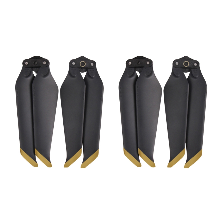 2 Pairs 8743F Low Noise Quick-release Propellers for DJI Mavic 2 Pro / Zoom (Black+Gold)