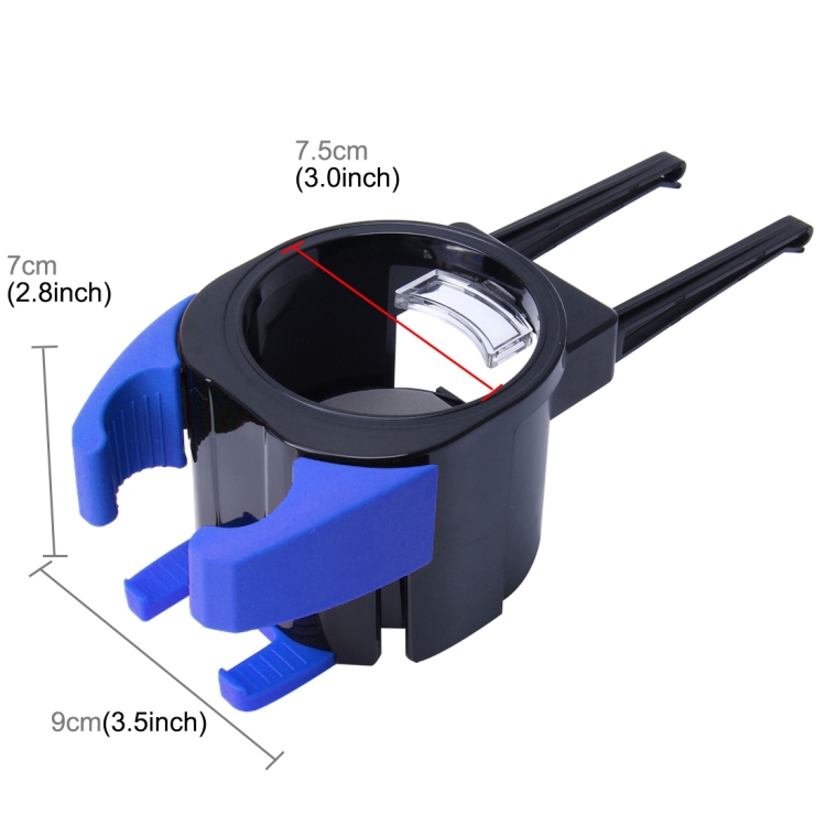 SHUNWEI SD-1027 Car Auto Multi-functional ABS Air Vent Drink Holder Bottle Cup Holder Phone Holder Mobile Mount (Blue)