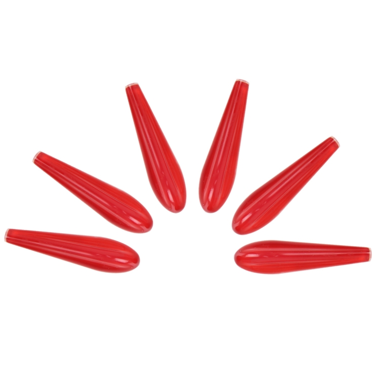 6 PCS Universal Resin Rear Spoiler Car Auto Rear Spoiler Exterior Rear Spoiler Kit Car Crash Strip Spoiler Routed Board Mute Rectifier Noise Reduction Spoiler(Red)