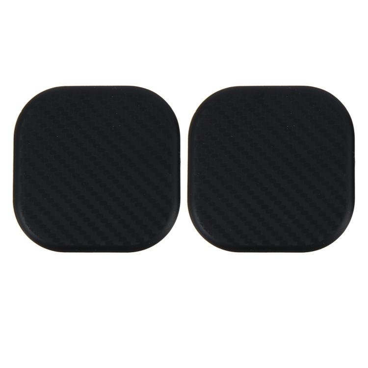 2 PCS Car Vehicle Carbon Fiber Texture Water Cup Pad Mat for Phone / GPS/ MP4/ MP3, Size: 6.5*6.5*0.3cm