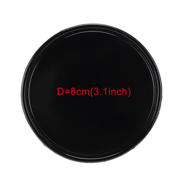 Car Auto Round Soft Rubber Dashboard Anti-slip Pad Mat for Phone / GPS/ MP4/ MP3, Diameter: 8cm(Black)