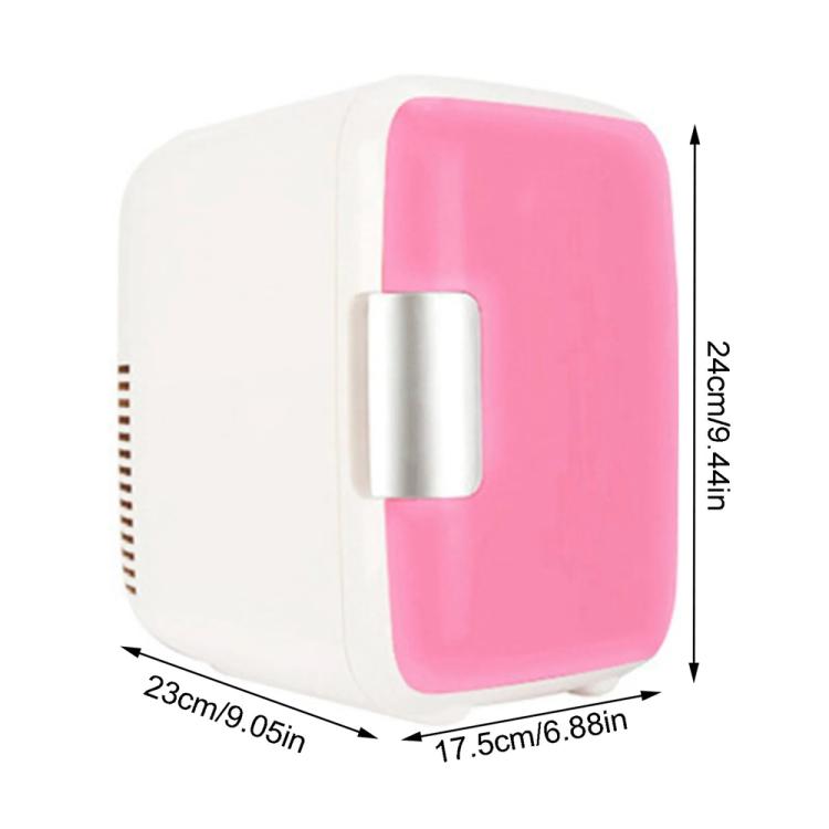 Vehicle Auto Portable Mini Cooler and Warmer 4L Refrigerator for Car, Voltage: DC 12V(Pink)
