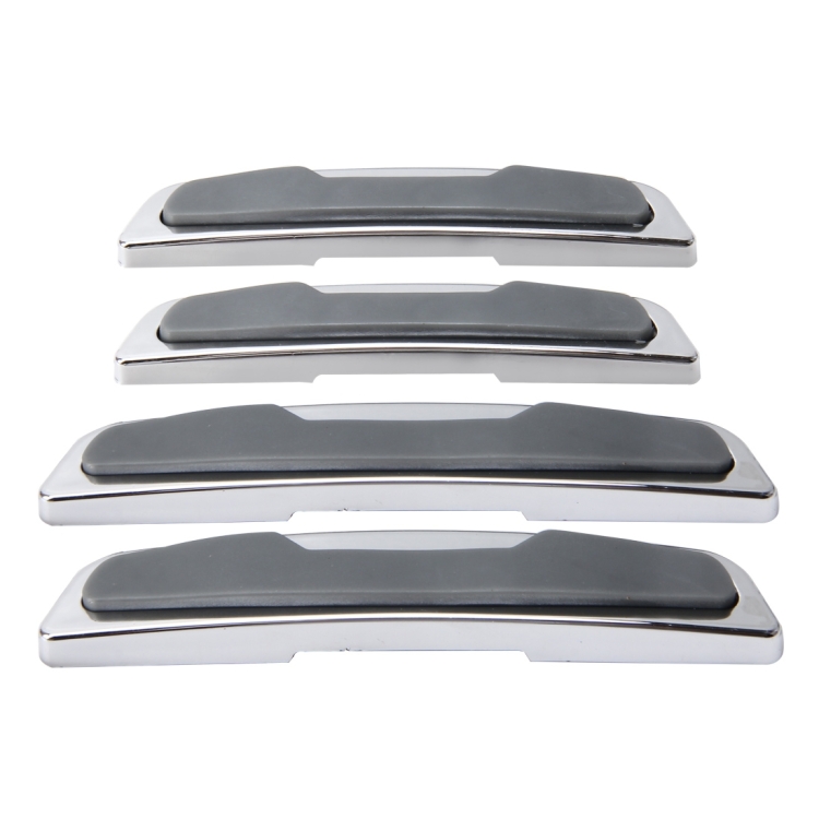 4 PCS Car Door Side Guard Anti Crash Strip Car Exterior Avoid Bumps Collsion Impact Protector Fashion Design Car Sticker(Grey)