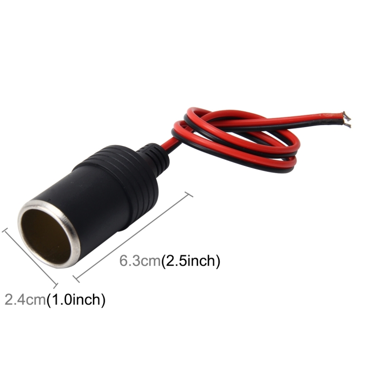 DC 12V Car Cigarette Lighter Power Plug Socket, Extension Cord Cable Length: 35 cm