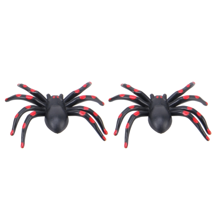 2 PCS Universal Spider Shape Car Motor Bicycle Tire Valve Caps (Red)