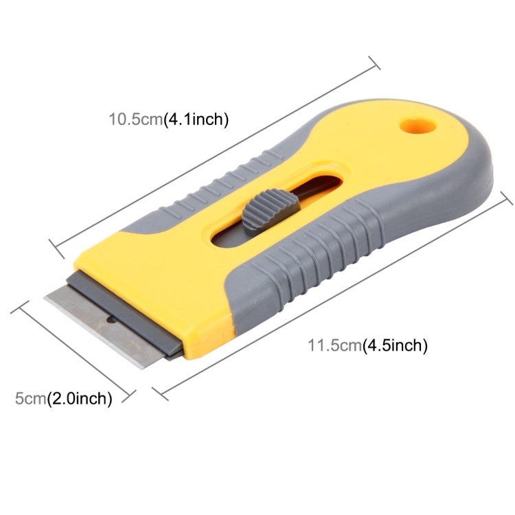 Car Auto Aluminum Scalable Multi-function Cleaning Knife Tool with Plastic Handle for Window Cleaning Wrapping Film