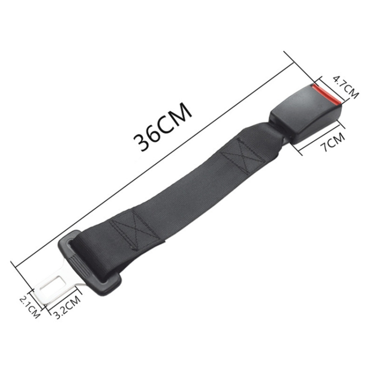 Universal Car Seat Belt Extension Strap, Length: 36cm