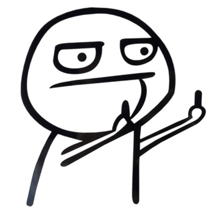 Car Cartoon Personality Decorative Sticker(Black)