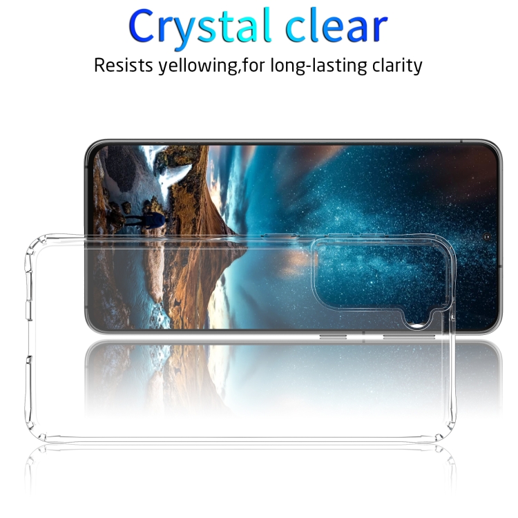 For Samsung Galaxy S21+ 5G Shockproof Thickening Acrylic Protective Case(Transparent)