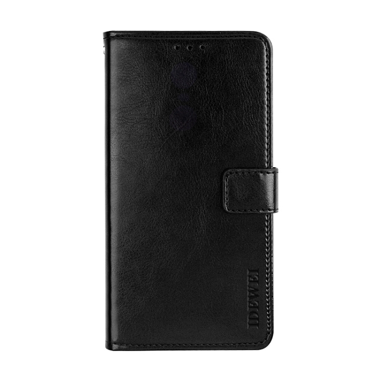 For Samsung Galaxy A32 5G idewei Crazy Horse Texture Horizontal Flip Leather Case with Holder & Card Slots & Wallet(Black)