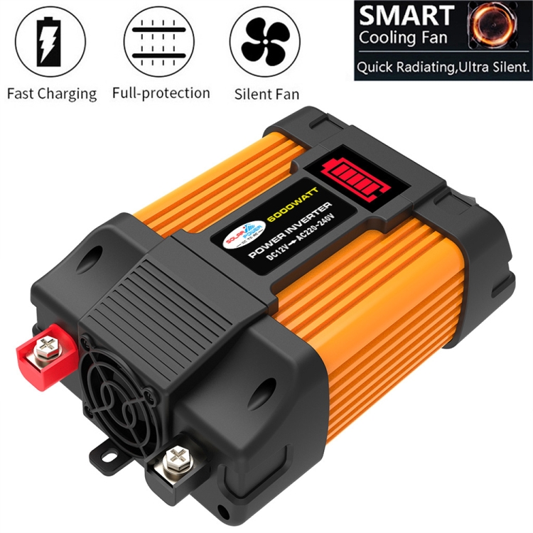 Little Wasp 12V to 220V 6000W Car Power Inverter with LED Display & Dual USB