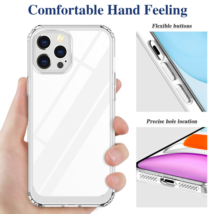 For iPhone 12 Pro Max Crystal Clear Shockproof PC + TPU Protective Case(Transparent)