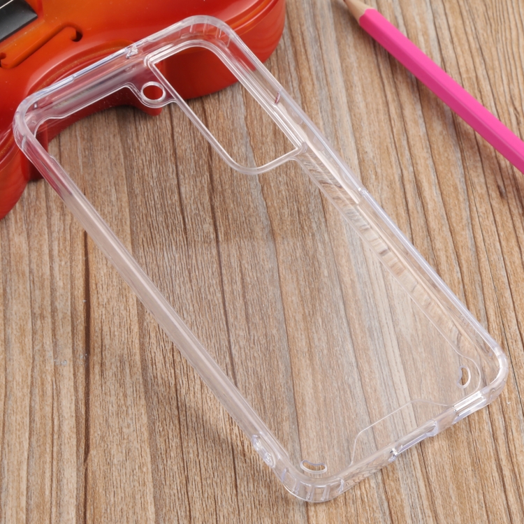 For Samsung Galaxy S22 5G Four-corner Shockproof Transparent TPU + PC Phone Case