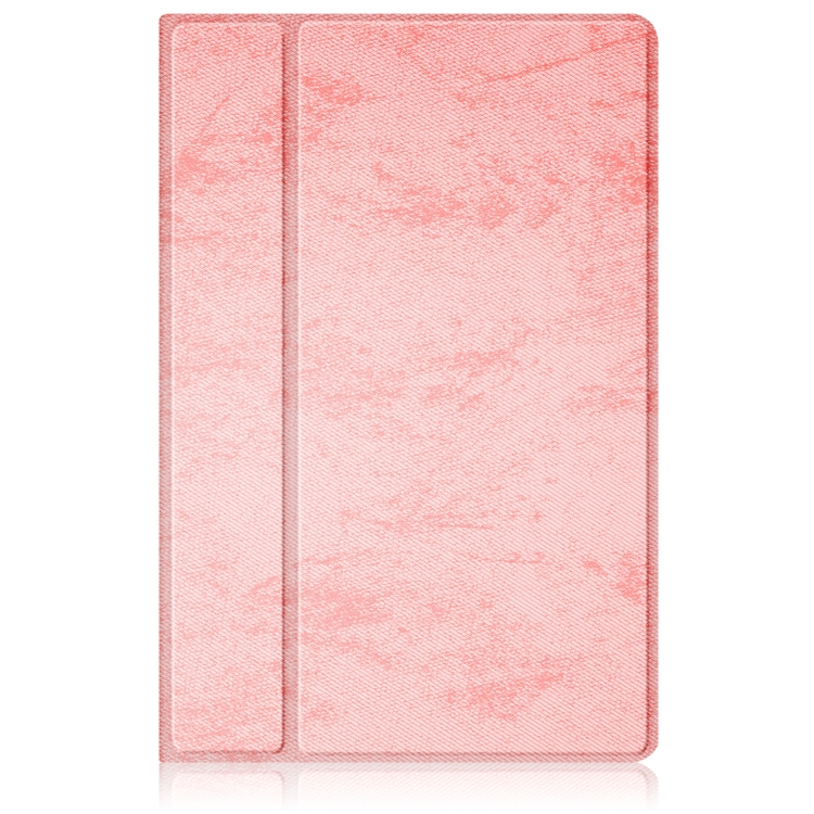 For Samsung Galaxy Tab A7 Lite  8.7 2021 T220 / T225 Solid Color 360 Degrees Rotation Tablet Leather Case with Holder(Pink)