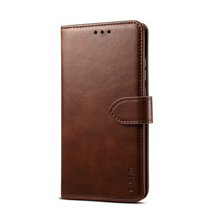 For iPhone 8  / 7 GUSSIM Magnetic Horizontal Flip Leather Case with Holder & Card Slots & & Wallet(Brown)