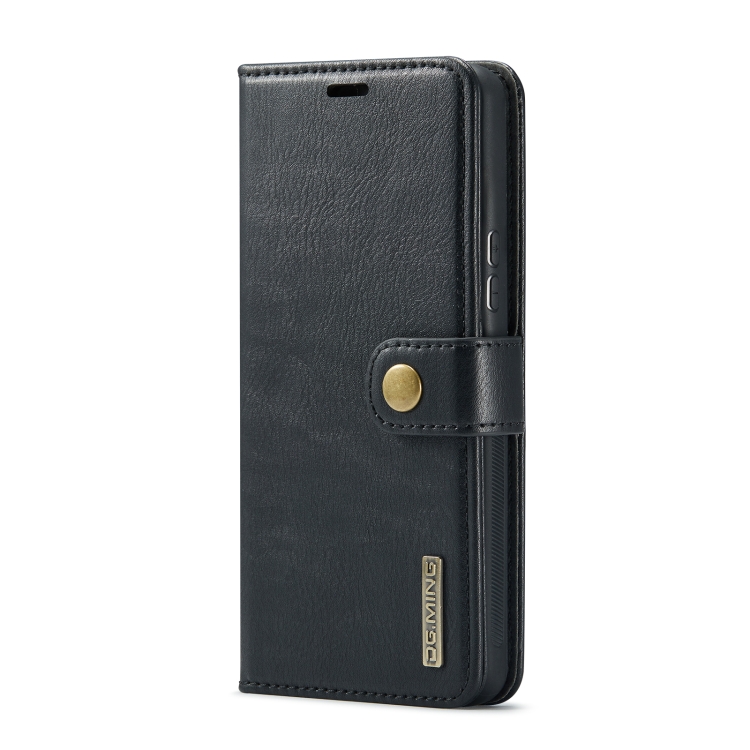 For Samsung Galaxy A53 5G DG.MING Crazy Horse Texture Detachable Magnetic Leather Phone Case(Black)