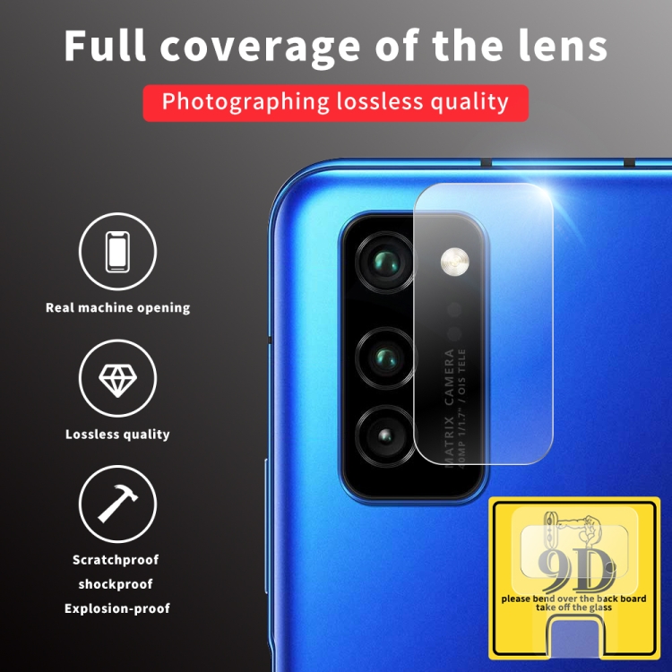 For Huawei Honor V30 9D Transparent Rear Camera Lens Protector Tempered Glass Film