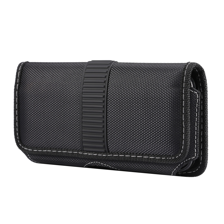 Oxford Cloth Mobile Phone Portable Waist Bag For 6.7-6.9 inch(Black)