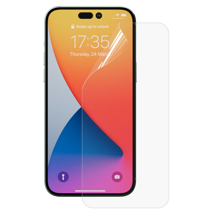 For iPhone 14 Pro Max Full Screen Protector Explosion-proof Hydrogel Film