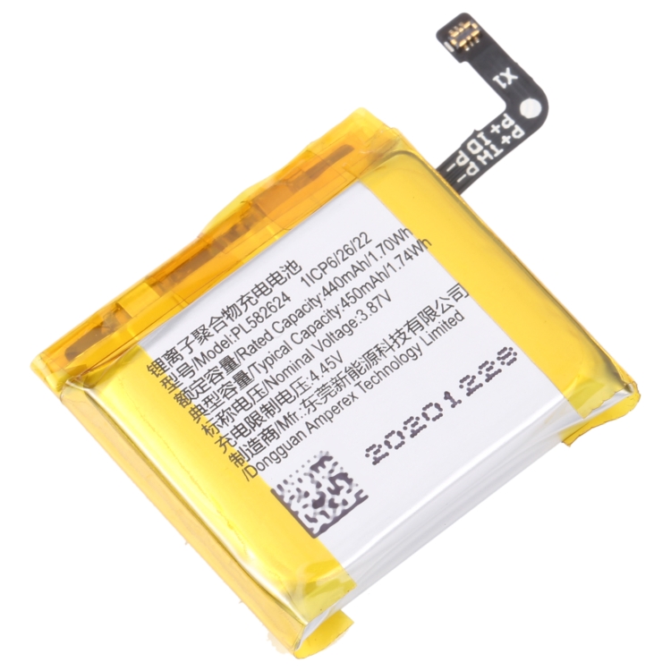 For Huami Amazfit GTR 3/GTR 3 Pro 450mAh PL582624 Battery Replacement