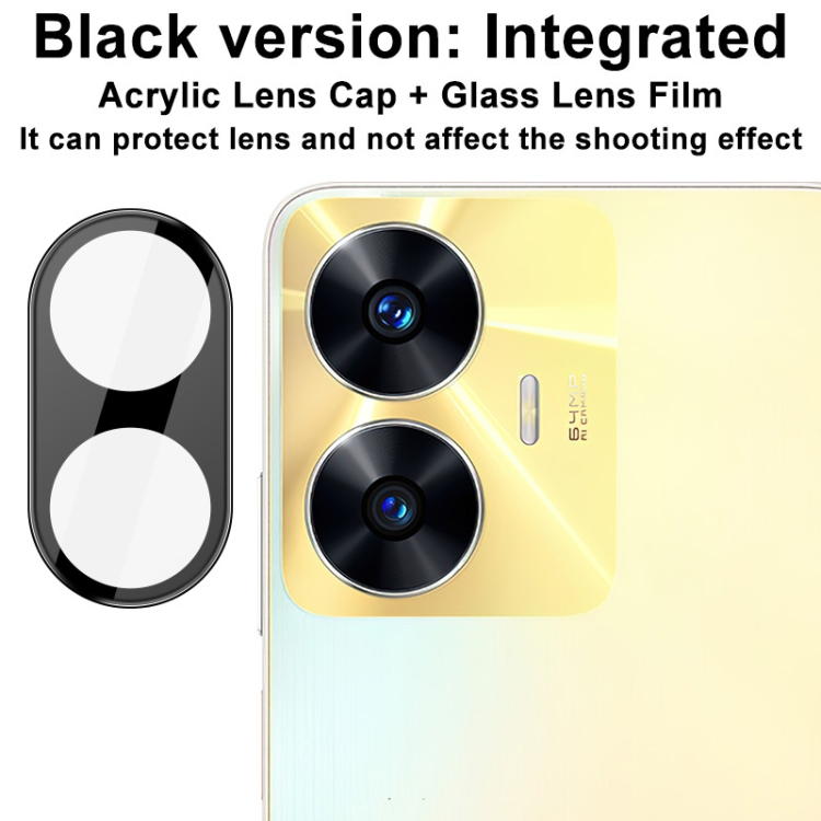 For Realme C55 4G imak High Definition Integrated Glass Lens Film Black Version