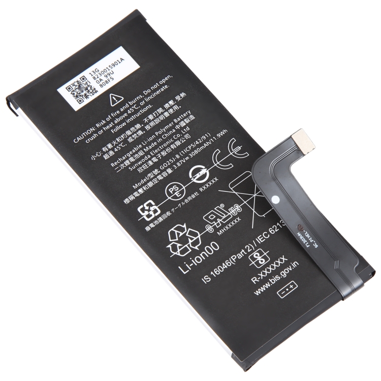 For Google Pixel 4a 4G 3080mAh Battery Replacement G025J-B