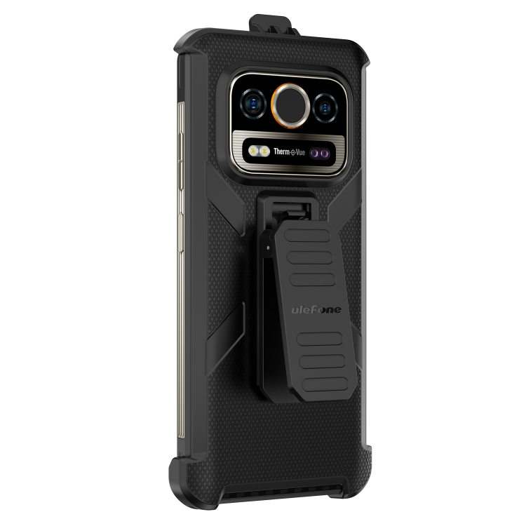 For Ulefone Armor 25T /  25T Pro Ulefone Back Clip Phone Case with Carabiner(Black)