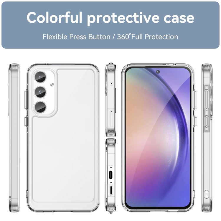 For Samsung Galaxy A55 Candy Series TPU Phone Case(Transparent)