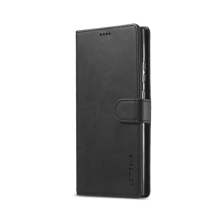 For Samsung Galaxy Note 20 Ultra LC.IMEEKE Calf Texture Horizontal Flip Leather Case, with Holder & Card Slots & Wallet(Black)