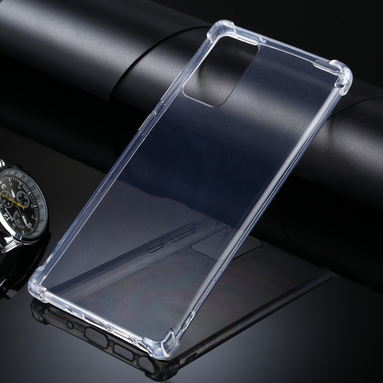 For Samsung Galaxy Note20 Four-Corner Anti-Drop Ultra-Thin TPU Case(Transparent)