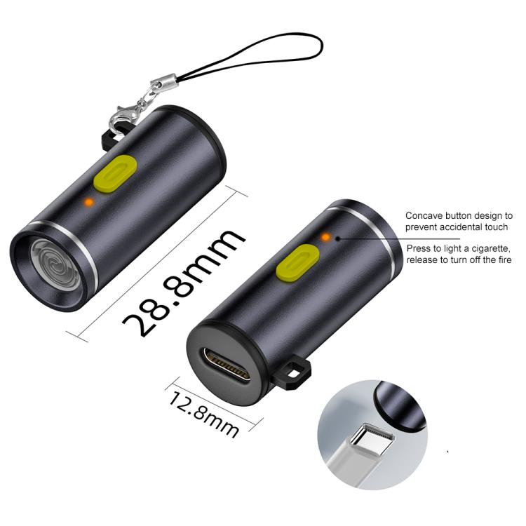 USB-C / Type-C Cigarette Lighter Portable Adapter(Grey)