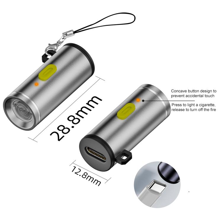 USB-C / Type-C Cigarette Lighter Portable Adapter(Silver)