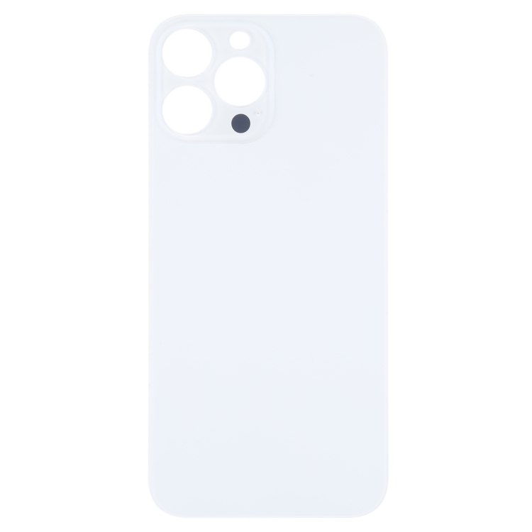 Easy Replacement Big Camera Hole Glass Back Battery Cover for iPhone 14 Pro Max(White)