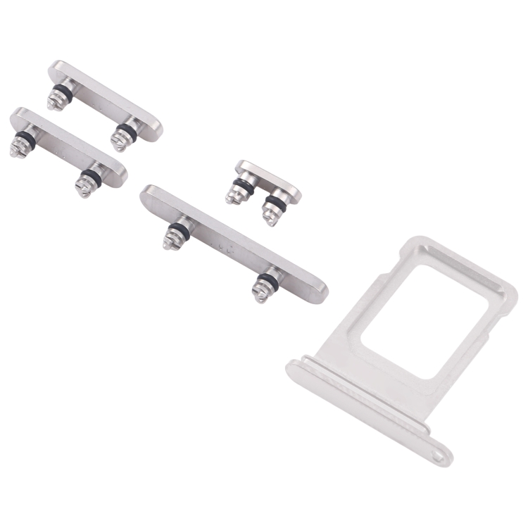 For iPhone 16 Pro Max Original SIM Card Tray + Side Keys (White)