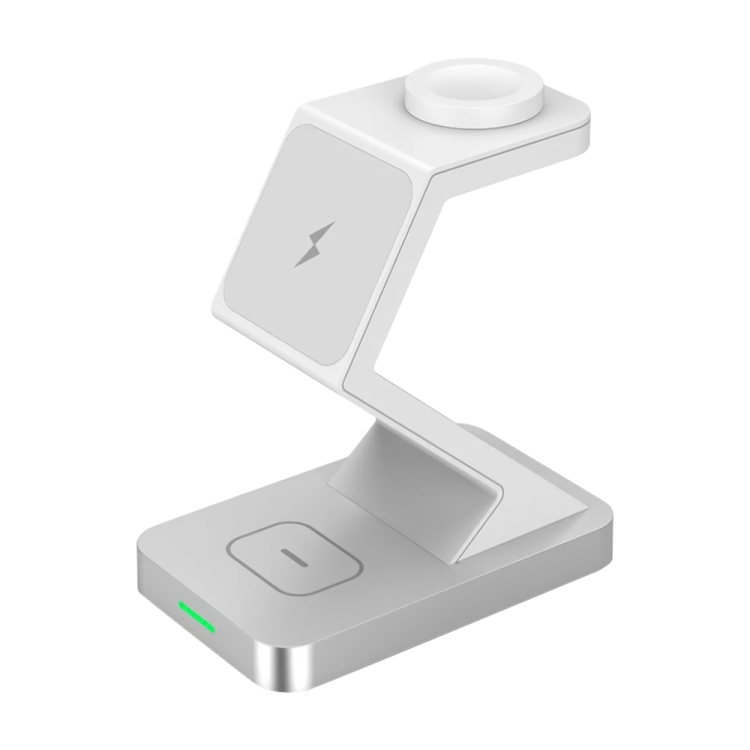 X3 15W 3 in 1 Magnetic Wireless Charger for iPhone, Apple Watch, AirPods(White)