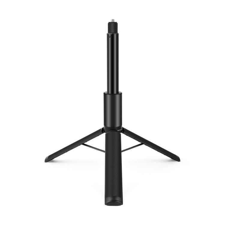 PULUZ 1.22m Retractable Invisible Selfie Stick with Tripod For Insta360 X4 / X4 Air / X3 (Black)