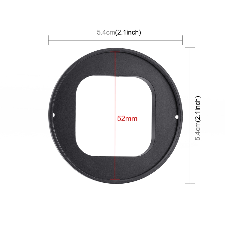 PULUZ 52mm UV Lens Filter for GoPro HERO12 Black /11 Black Mini /11 Black /10 Black /9 Black, with Adapter Ring