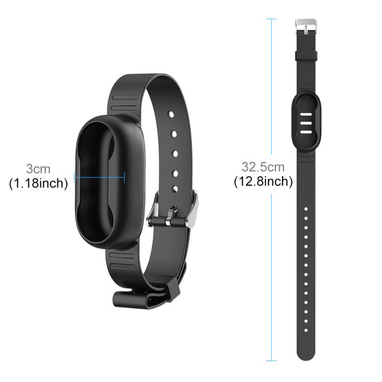 For Insta360 GO 3 / GO 3S PULUZ Camera Silicone Case Wristband Bicycle Strap Extension Mount (Black)