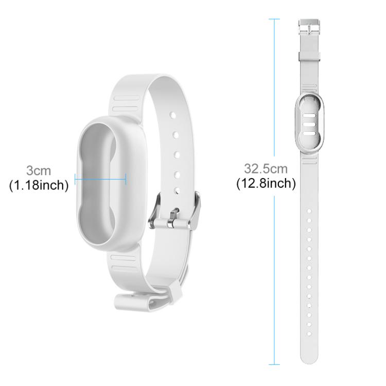 For Insta360 GO 3 / GO 3S PULUZ Camera Silicone Case Wristband Bicycle Strap Extension Mount (White)