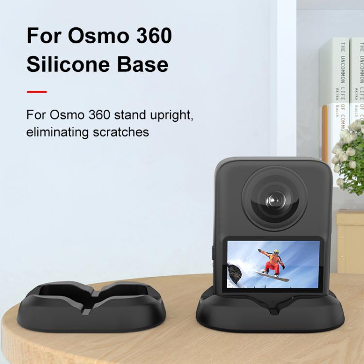 For DJI Osmo 360 PULUZ Desktop Silicone Base Stand (Black)