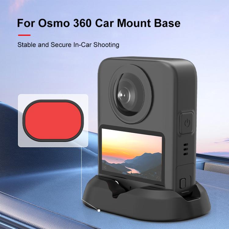 For DJI Osmo 360 PULUZ Car Plastic Base Stand (Black)