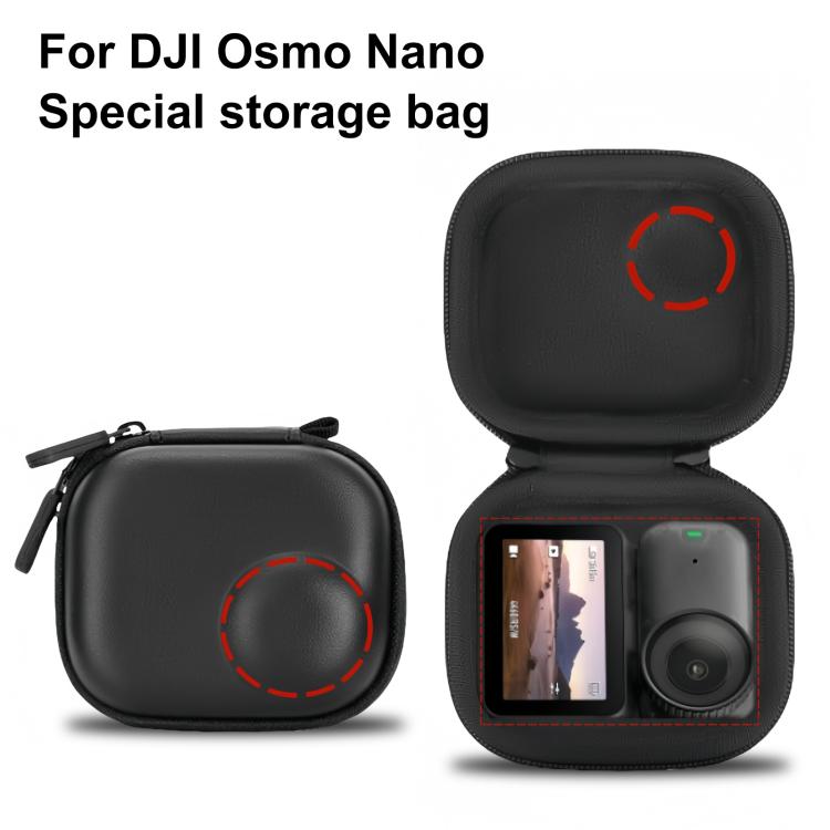 For DJI Osmo Nano PULUZ Mini Portable EVA Hard Storage Bag (Black)