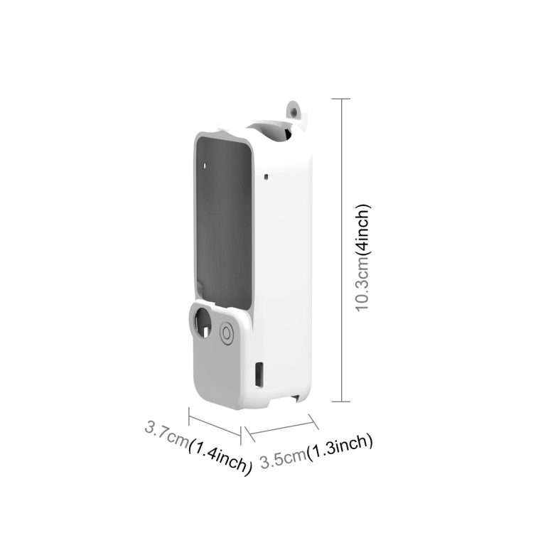 For DJI OSMO Pocket 3 PULUZ  3 in 1 Silicone Cover Case Set (White)